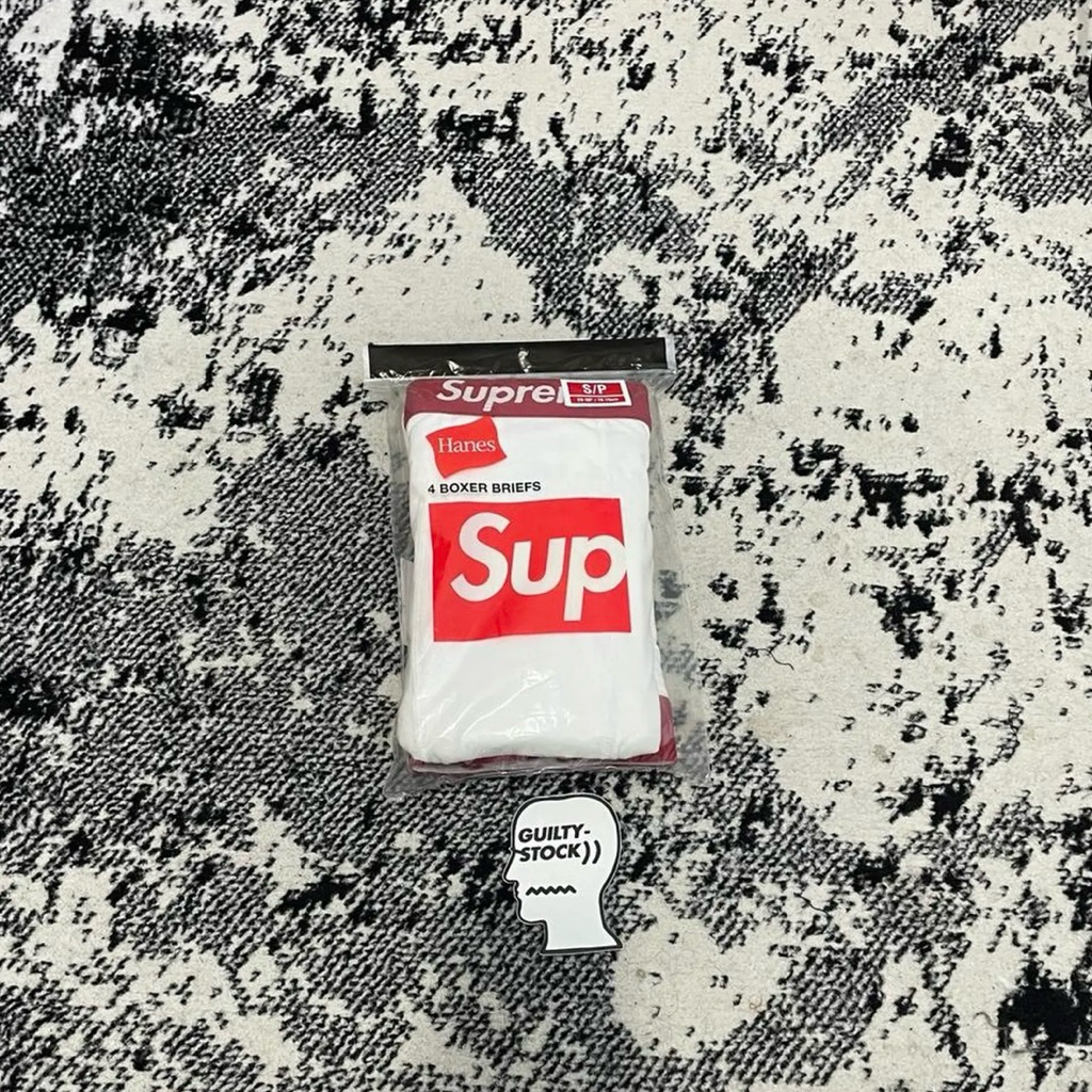 SUPREME NEW YORK HARNES BOXER 4 BRIEFS WHITE