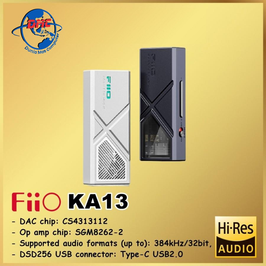 FiiO KA13 Premium Portable DAC/AMP Desktop-Grade Amplification KA 13 Amp Amplifier