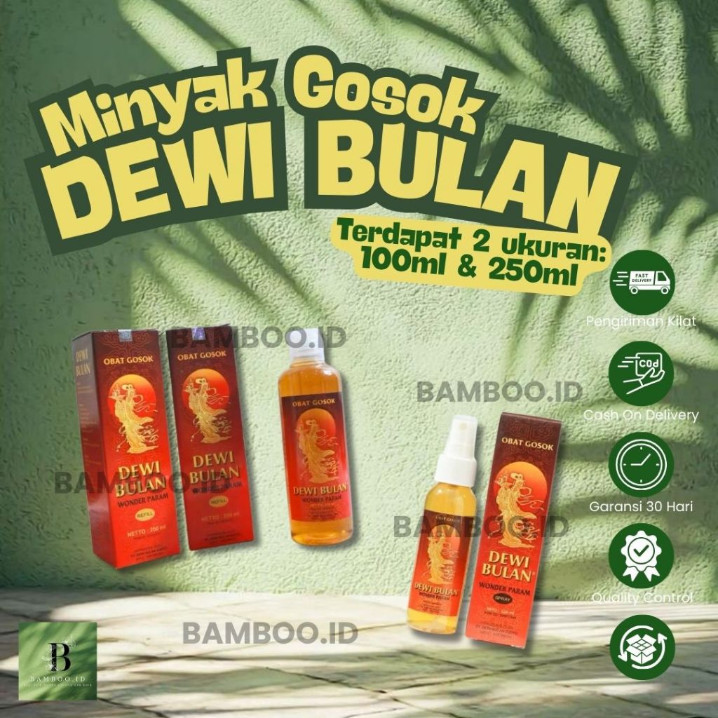OBAT GOSOK DEWI BULAN 100ml - Minyak Gosok Minyak Urut