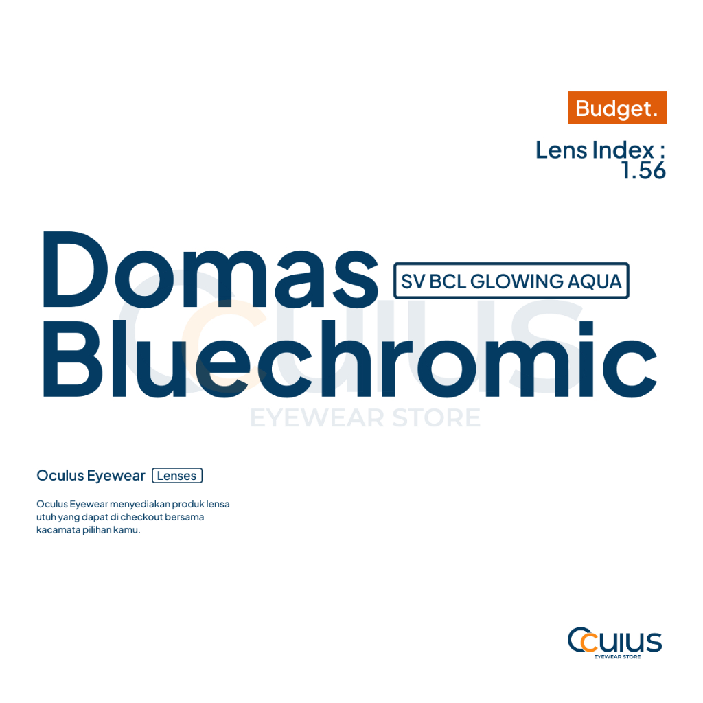 Oculus Lensa DOMAS Bluechromic BCL Glowing Aqua SPH/CYL