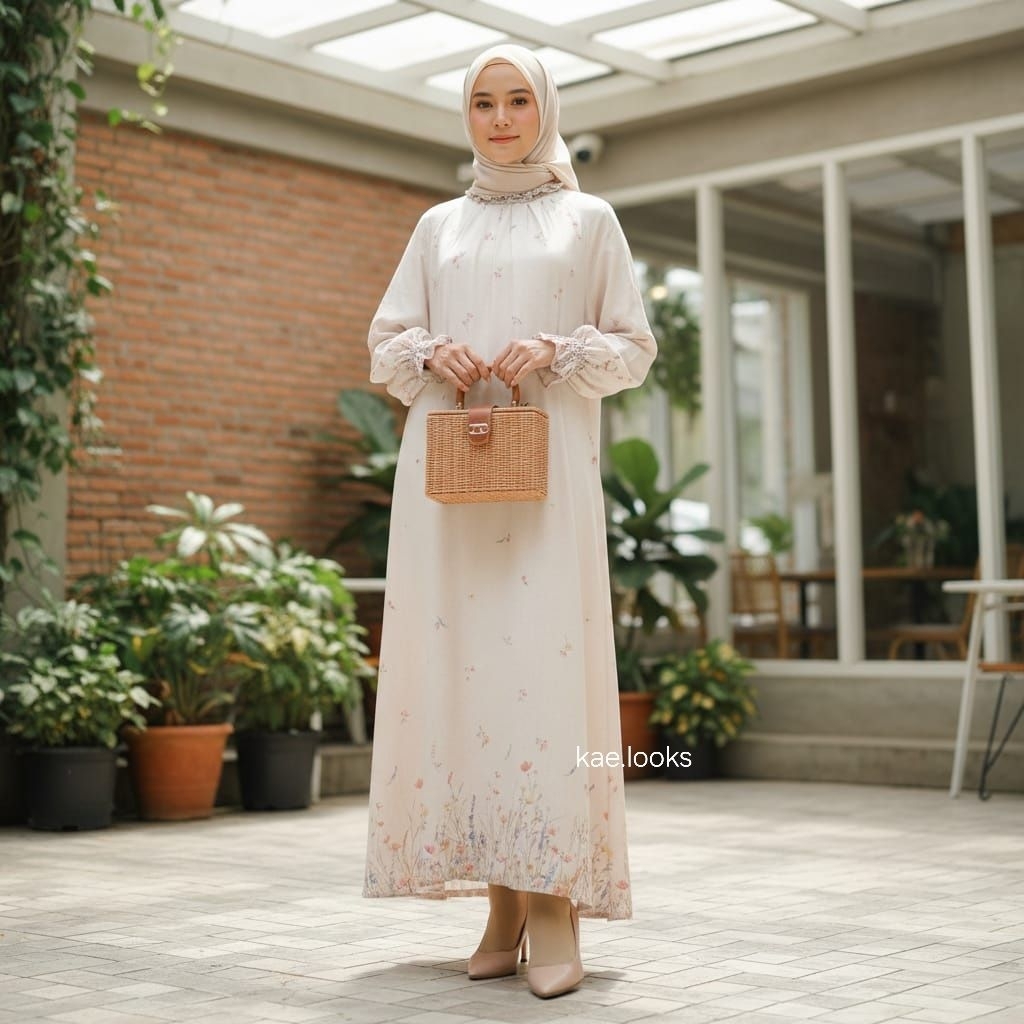 Dress spring kohls motif bunga manis dengan warna pastel