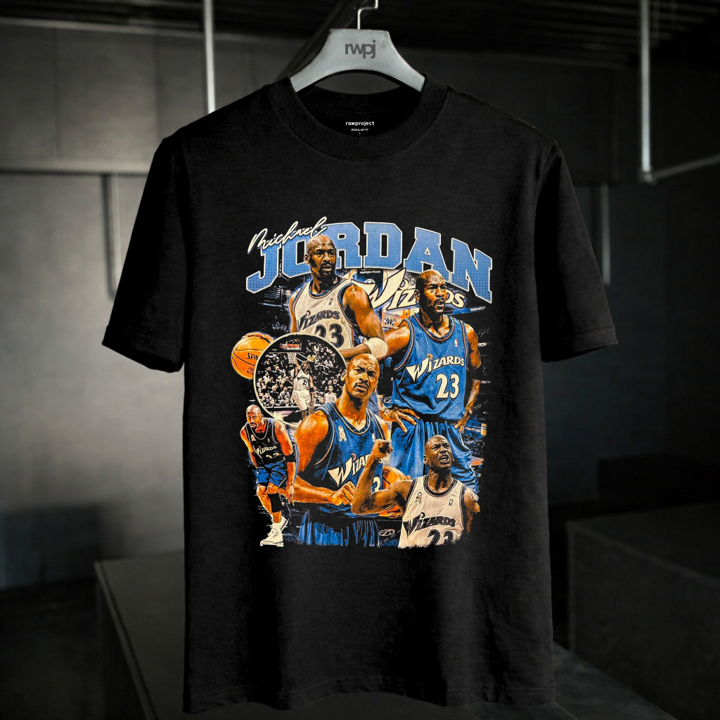 rawproject - kaos pria lengan pendek JORDAN WIZARDZ