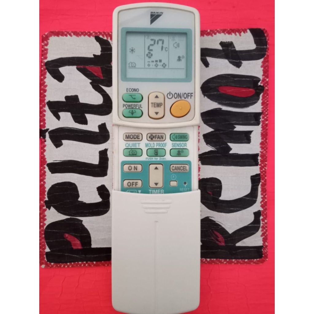 REMOTE DAIKIN AC ARC433B47 INVERTER ORIGINAL TERLENGKAP