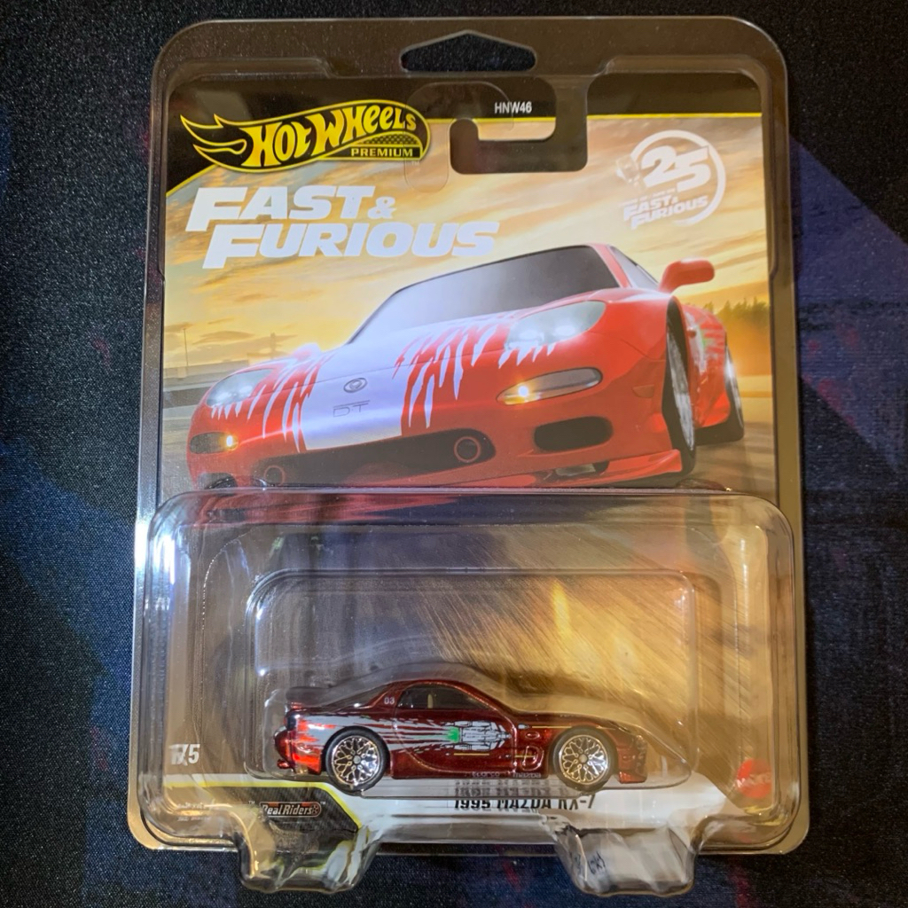 hot wheels premium fast and furious mazda rx7 chase