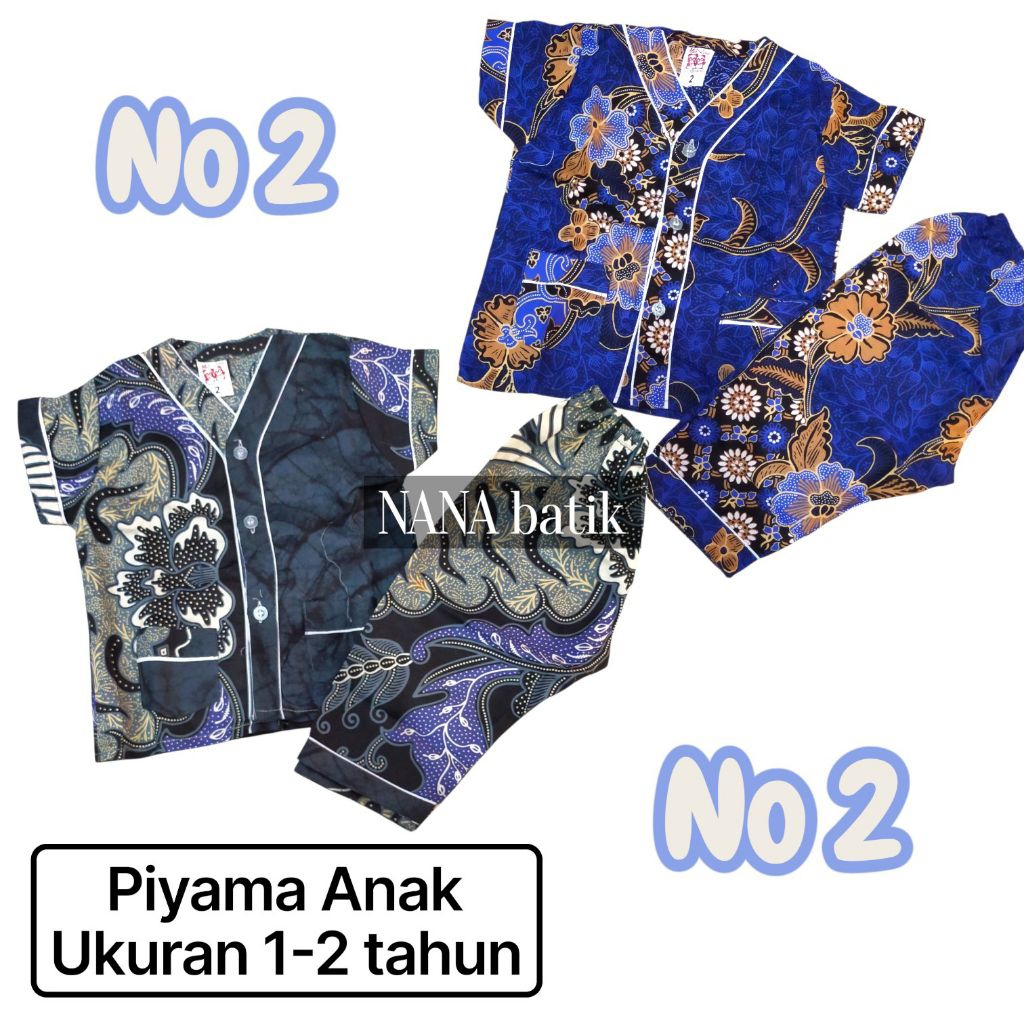 Piyama Batik Bagan / Piyama anak / Batik Bagan / baju tidur anak