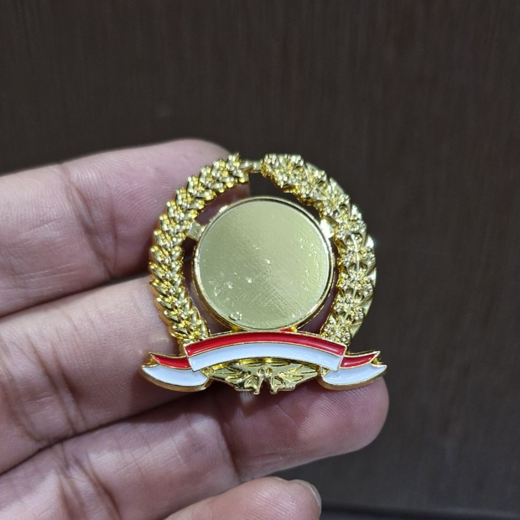 Pin kuningan polosan model padi kapas grade A / Pin kosongan tanpa logo bahan kuningan