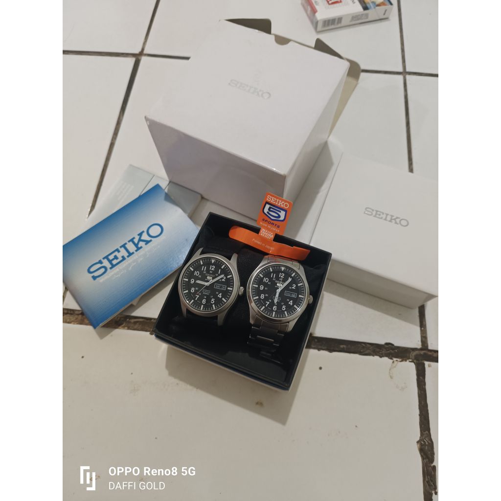 dua pcs jam seiko military 7S36 Automatic