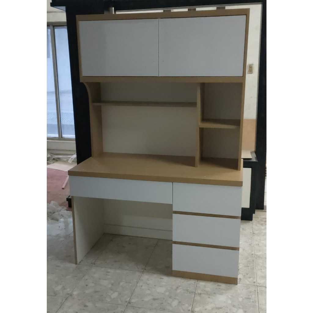 Meja Belajar Blockboard Plywood Teakblok Tebal 18mm Finishing HPL Ex Taco