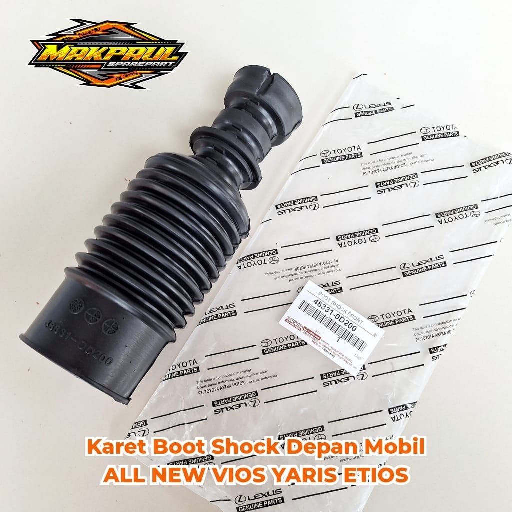 karet boot shock depan  ALL NEW VIOS new gen3 YARIS ETIOS 2013 - 2020 ORIGINAL