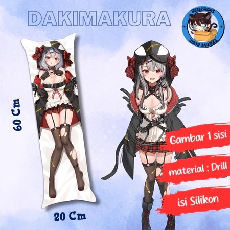 Dakimakura Premium HD / Bantal Guling Peluk Anime Sakamata Chloe hololive