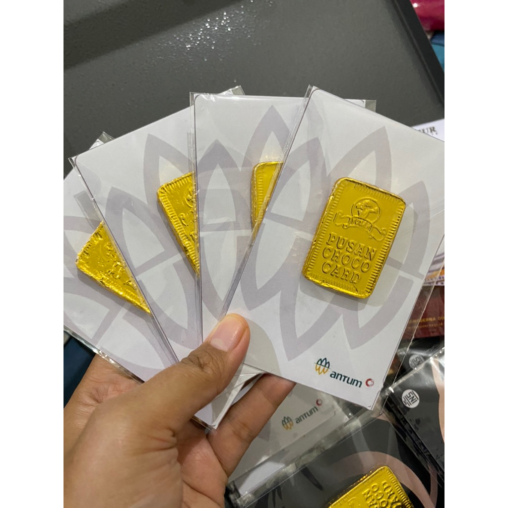 Emas batangan coklat