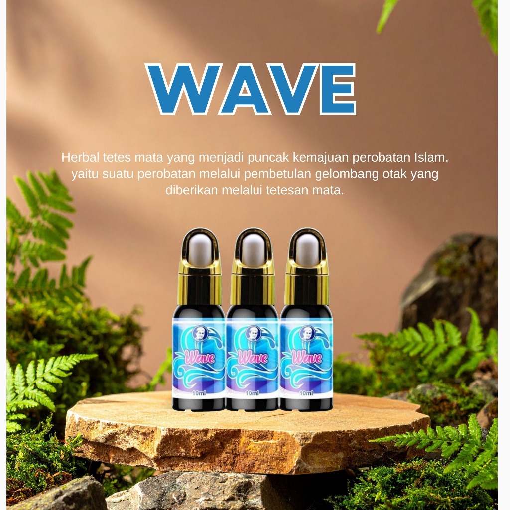 Wave Herba Tetes Mata isi 4 botol untuk Masalah Saraf HPA Internasional