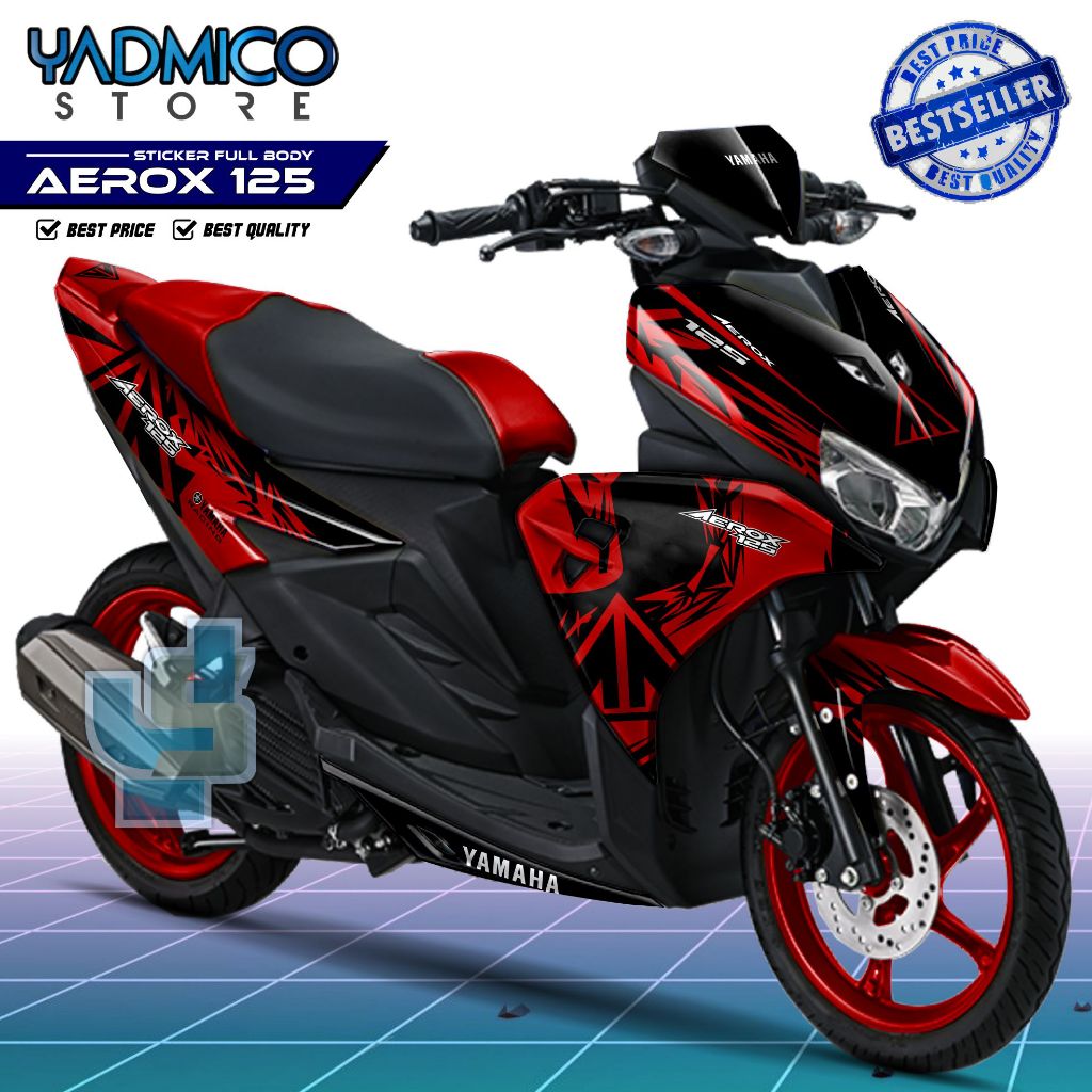 (PROMO) Decal Aerox 125 Full Body / Stiker Motor Aerox 125 Fullbody / Dekal Yamaha Aerox 125 / Strip