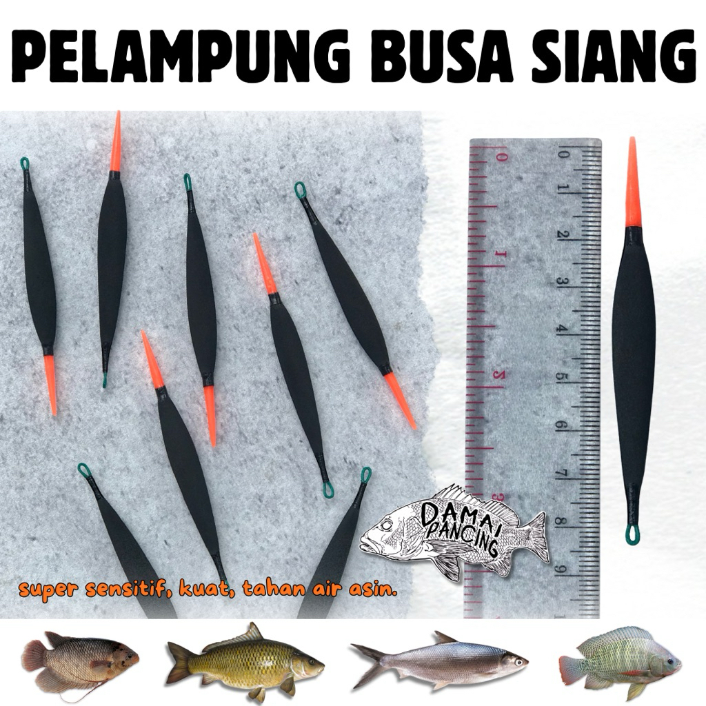 Pelampung Pancing Busa Jarum Lumut Lumutan Ikan Nila Super Sensitif Warna Hitam