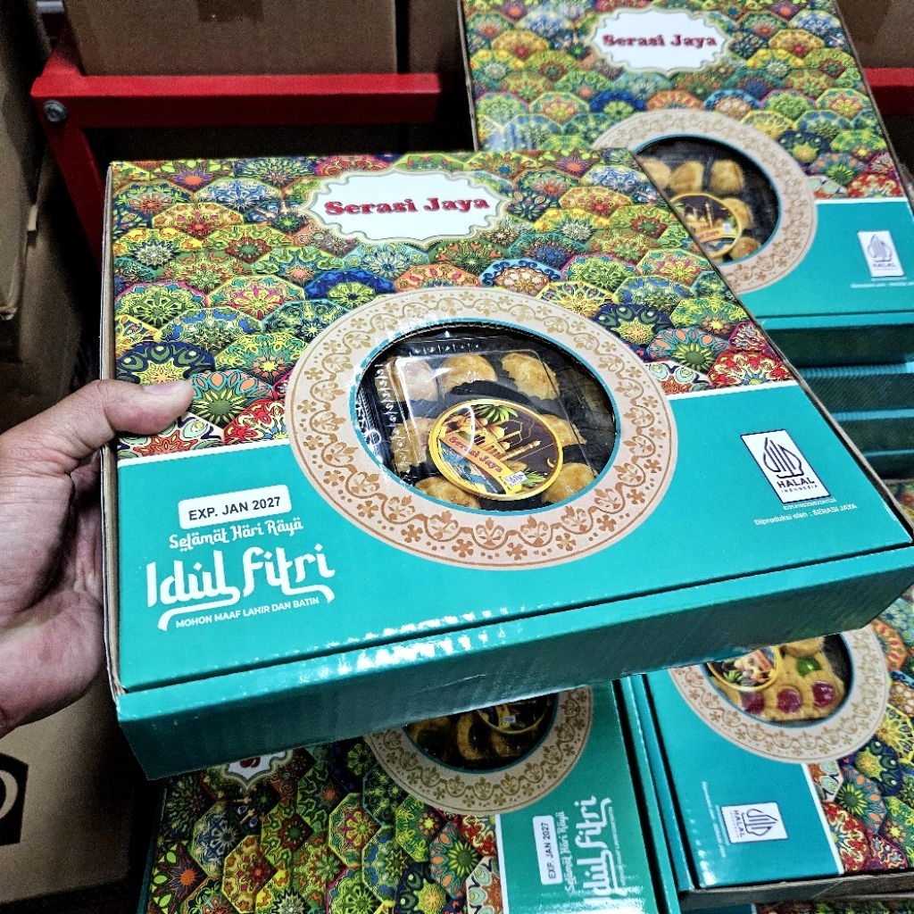 BOX ISI 6 TOPLES - KUE KERING ( BANGKET ) MERK KUE KERING AA - MERK SERASI JAYA