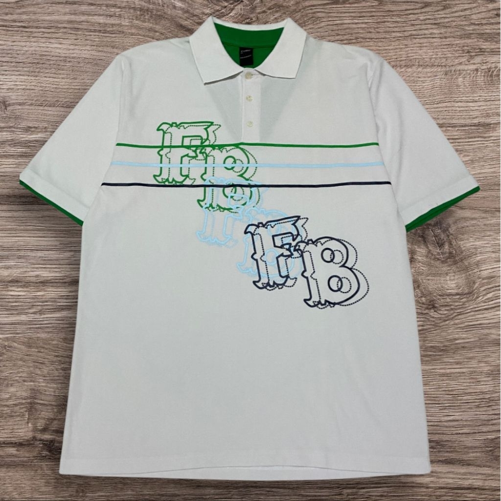 KAOS KERAH FUBU HIPHOP STLE Y2K BRAND ORIGINAL