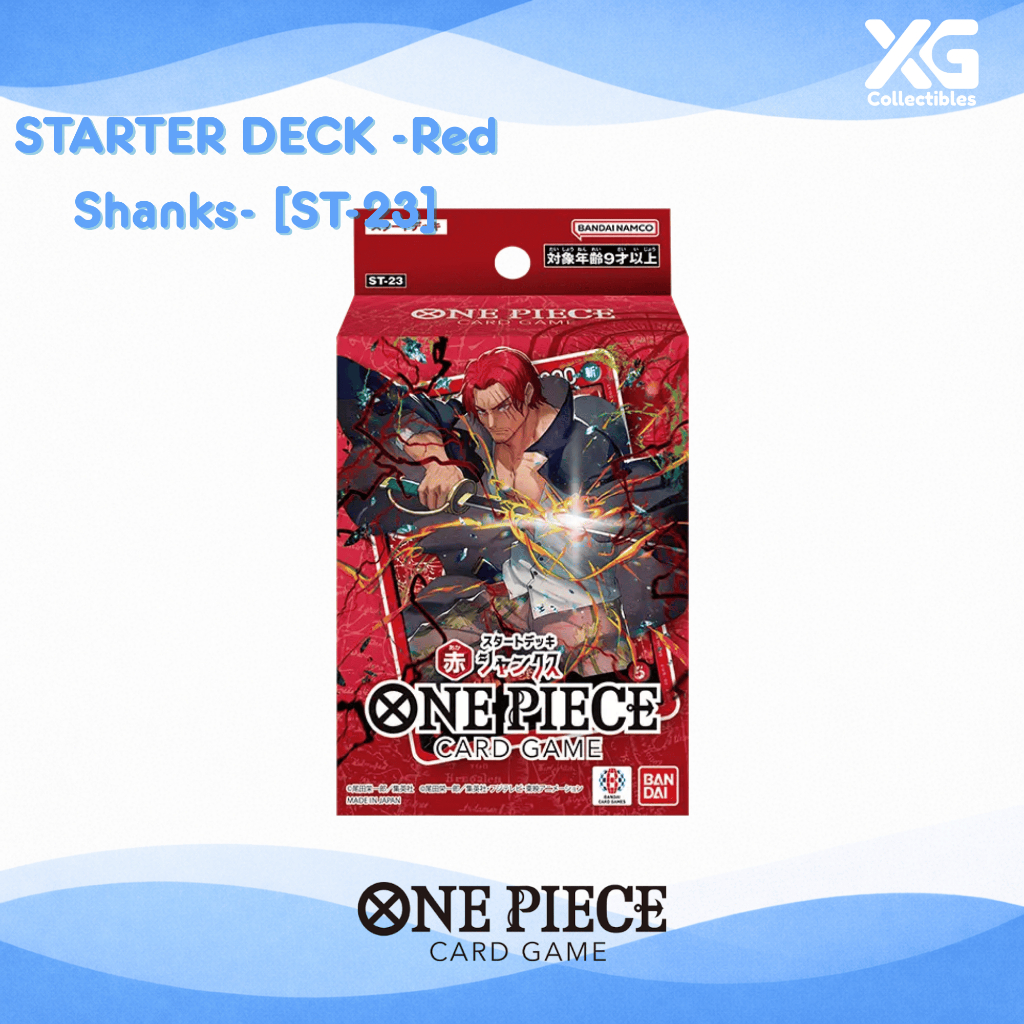 One Piece TCG Starter Deck ST23 / ST-23 Red Shanks One Piece Deck Starter Merah Bandai Namco