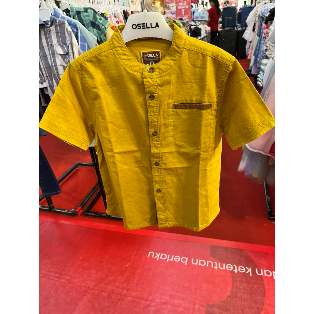 Kemeja Anak Cowok Lengan Pendek OSELLA KIDS