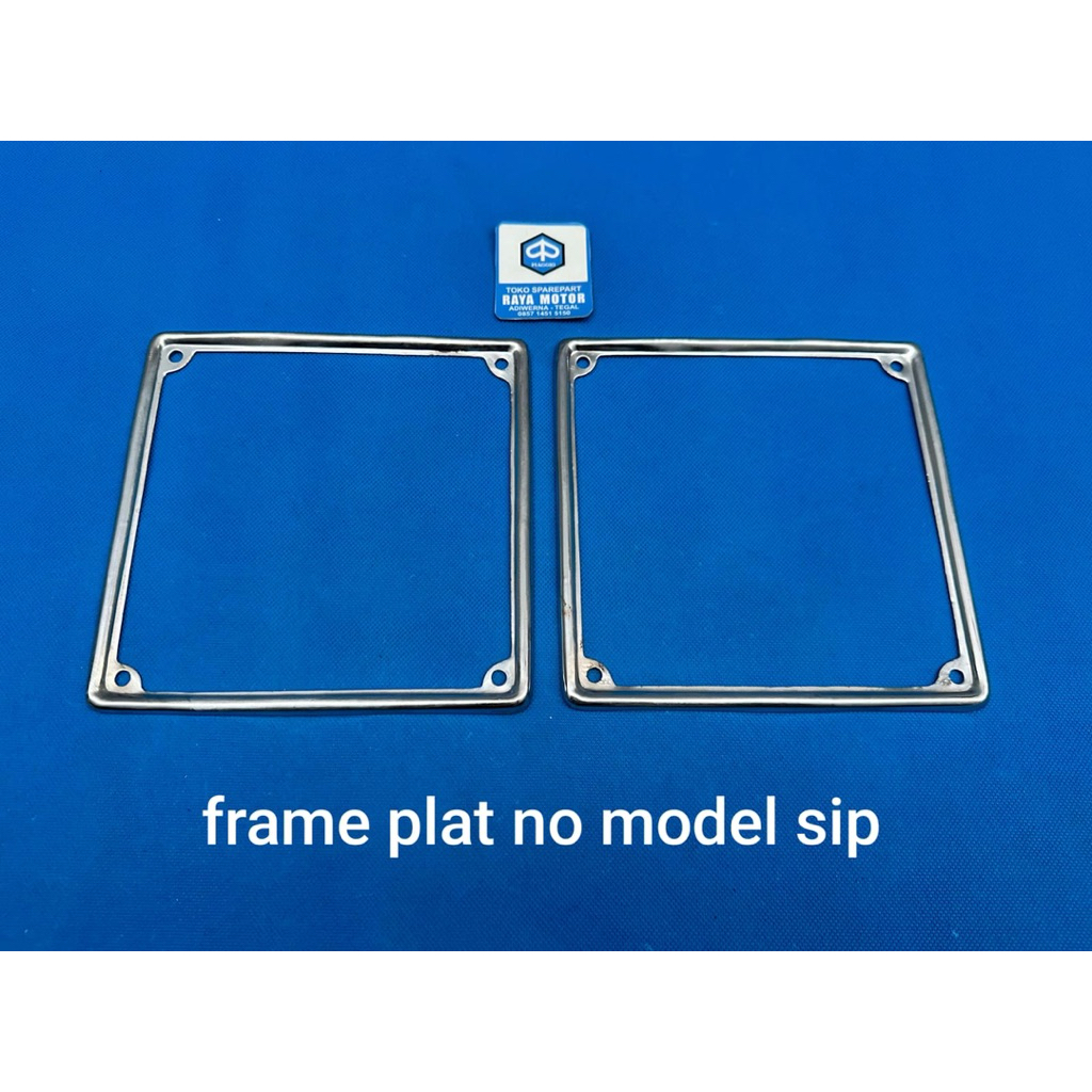 Frame plat nomor vespa model sip