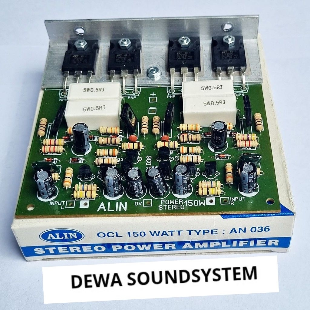 Start kit power amplifier amplifier 150W Watt Stereo OCL transistor Alin AN036