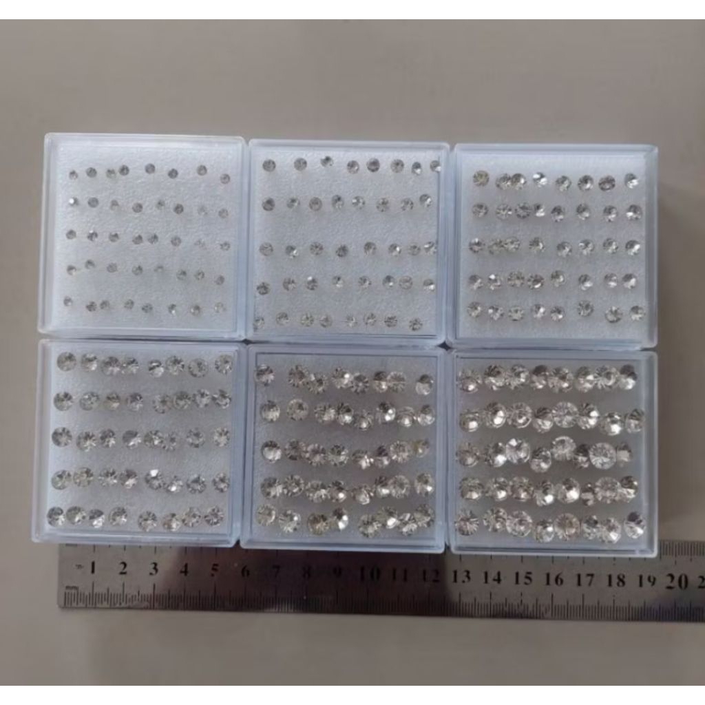 Anting Giwang Permata Polos Imitasi 1 pcs /sepasang