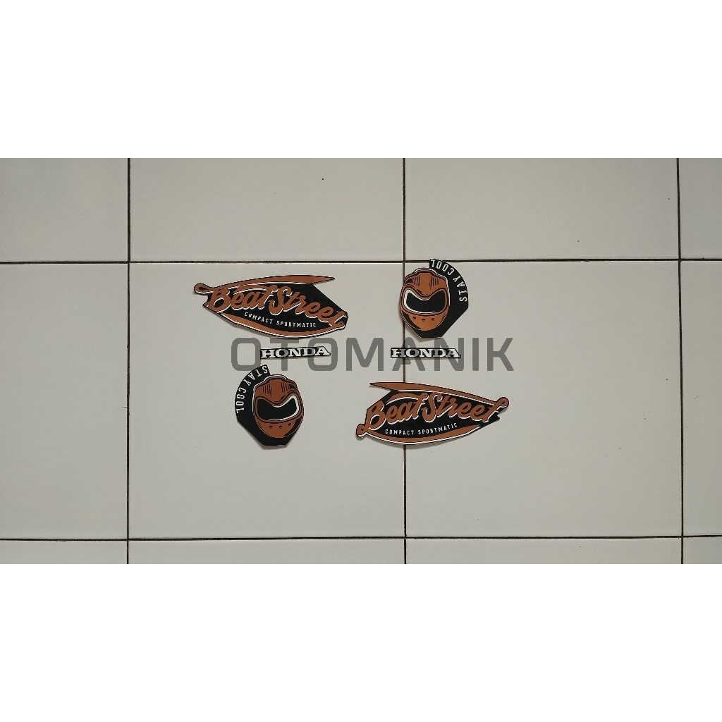 Striping Stiker Lis Standart Honda Beat Street 2019 2020 Hitam Original