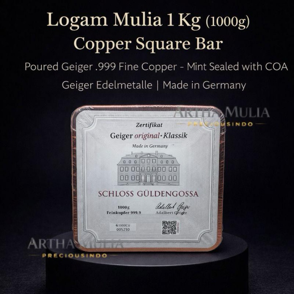 Logam Mulia 1000 gr atau 1 KG Geiger Edelmetalle