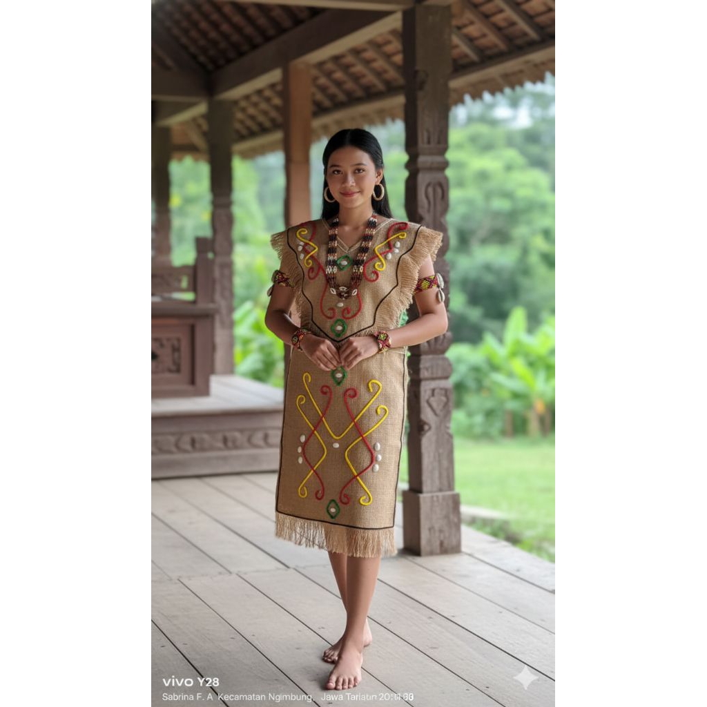 BAJU DAYAK BAJU PAPUA BAJU KARUNG GONI BATIK WARNA WARNI