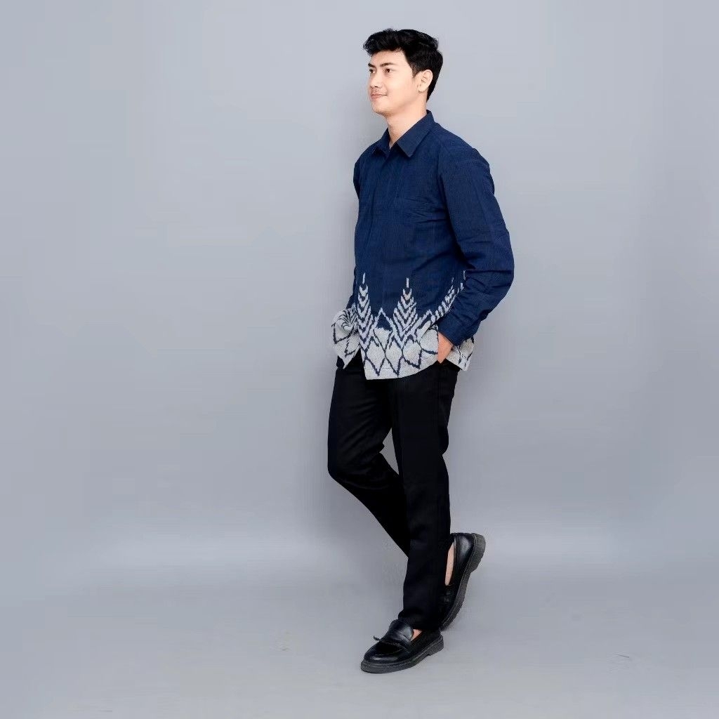 Kemeja Tenun Pria - Baju Tenun Pria - Kemeja Kondangan - Kemeja Kantor