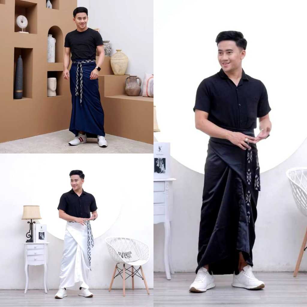 SARUNG TENUN SRIKANDI Sarung Unisex Pria Wanita Sarung Lilit Asli Indonesia Sumba Toraja Jepara Bali