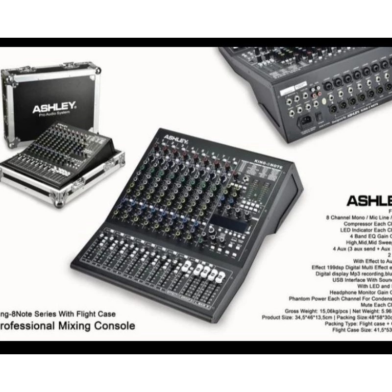 Mixer 8 Channel Ashley King8 Note King 8 Note Original Ashley