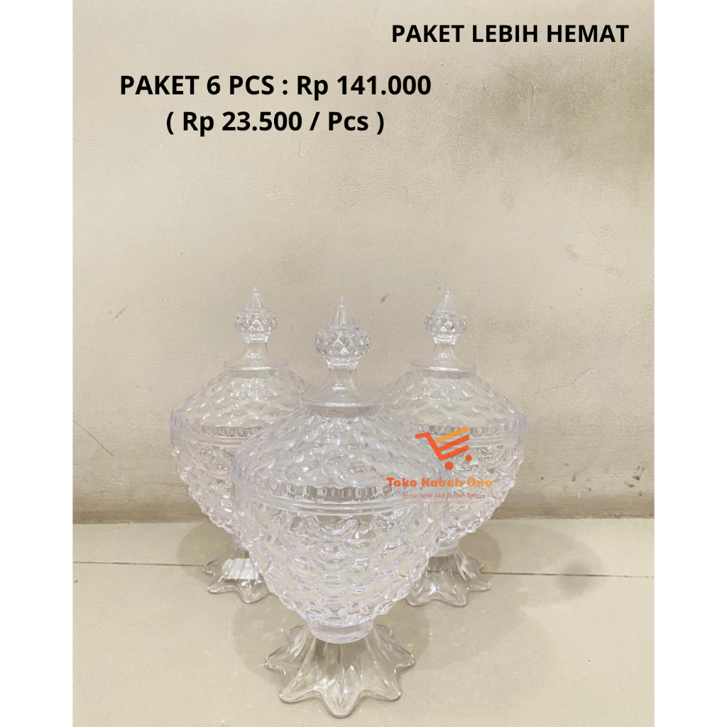 Paket Hemat Toples Lebaran Toples Jajan Permen Lebaran  Kristal Golden Sunkist Toples Kue Kering Top