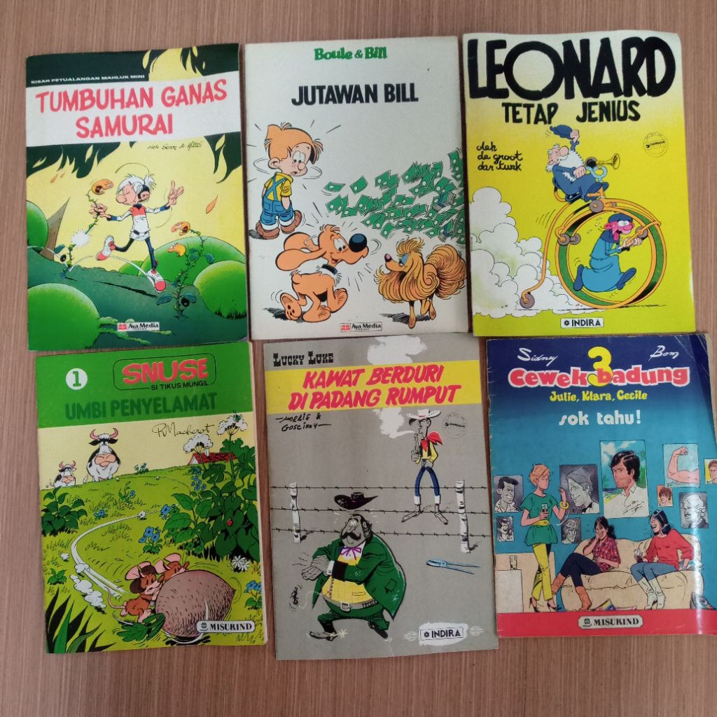 Kumpulan komik eropa komik lawas 3 cewek badung kawat berduri tumbuhan ganas jutawan bill Leonard sn