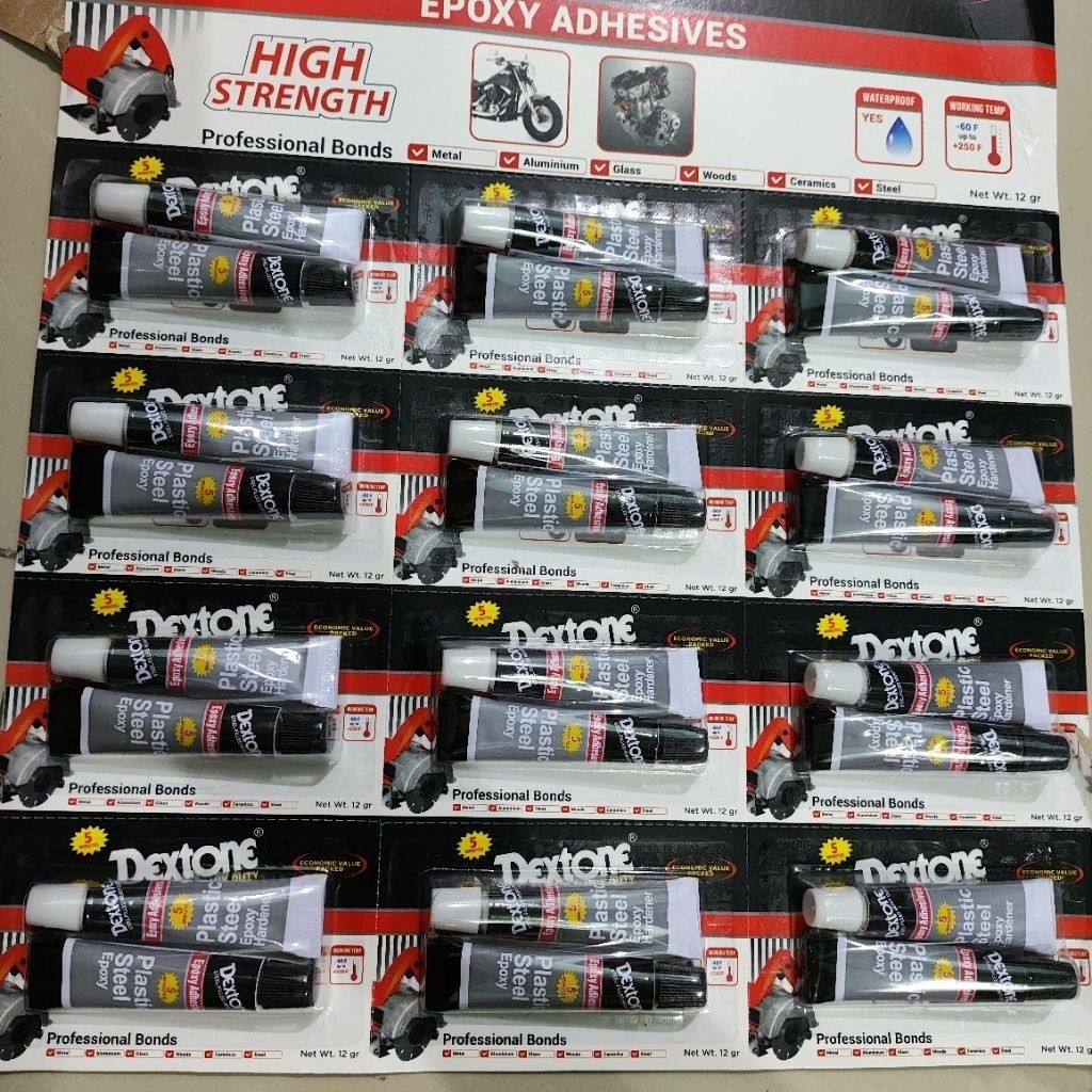 Lem dextone 1 menit, 5 menit, 30 menit lem besi epoxy, baja, alumunium , kaca, keramik, kayu dextone