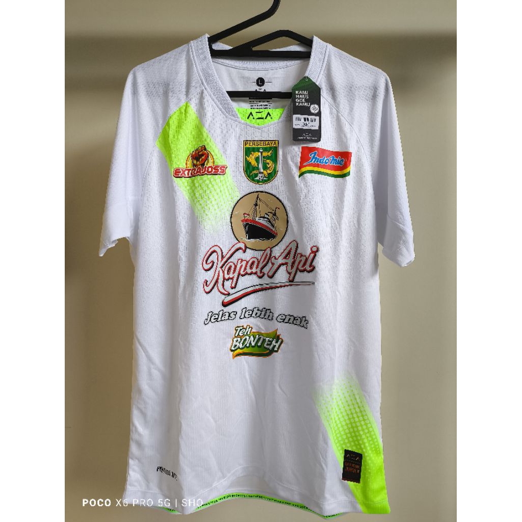 JERSEY PERSEBAYA AWAY 2024 AUTHENTIC PLAYER ISSUE (L) ORIGINAL BAJU BOLA ASLI RARE LANGKA BNWT BARU 