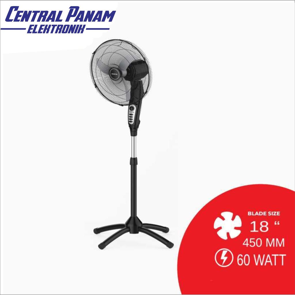 MASPION KIPAS ANGIN Stand Fan F-1801 ST Central Panam Elektronik