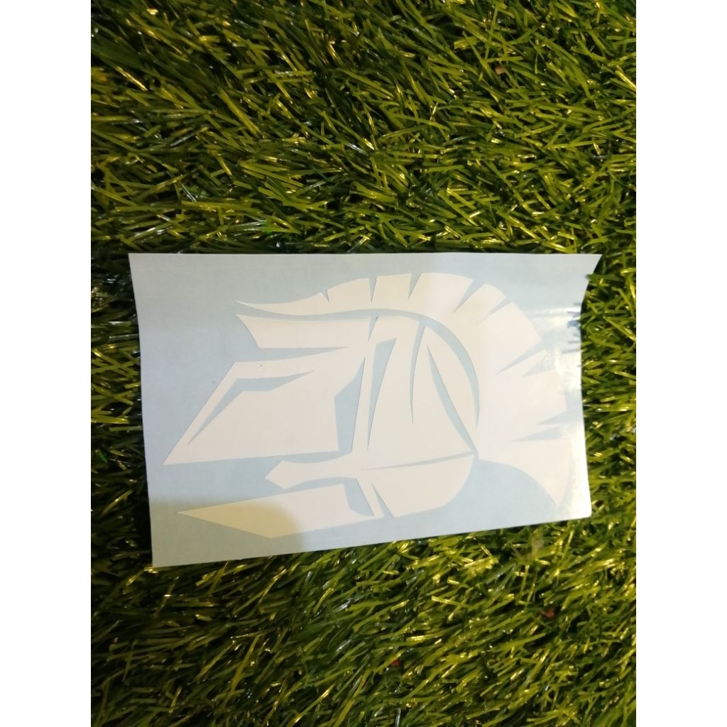 stiker cutting Spartan helmet