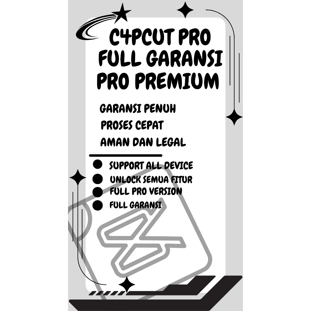 CAPCUT PREMIUM FULL TEMPLATE FULL GARANSI