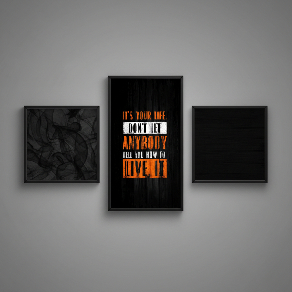 Hiasan Dinding Visual Art - Dekorasi Kamar Cowok Aesthetic