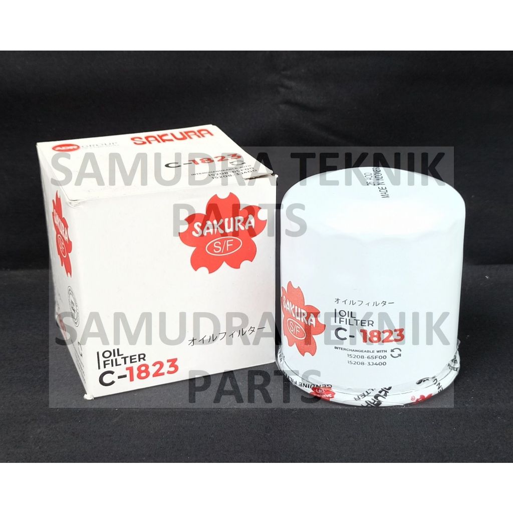 C-1823 SAKURA OIL FILTER 15208-4LC0A 15208-65F0A 1N03-14-302 C1823