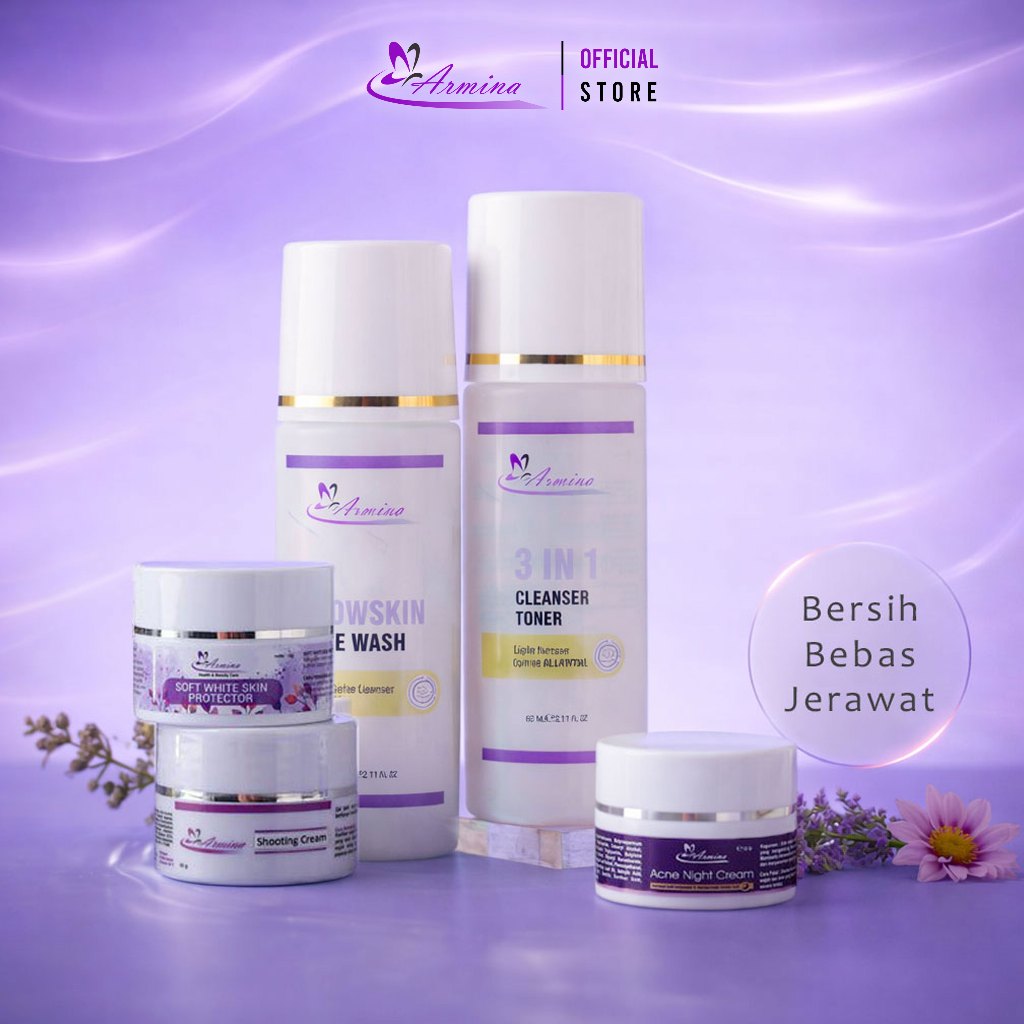 ARMINA - Paket Skincare Acne Organic Silver