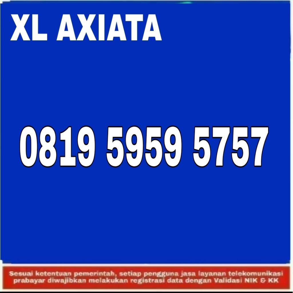 NOMOR CANTIK XL AXIATA NOMER CANTIK SUPER ABAB CDCD 5959 5757