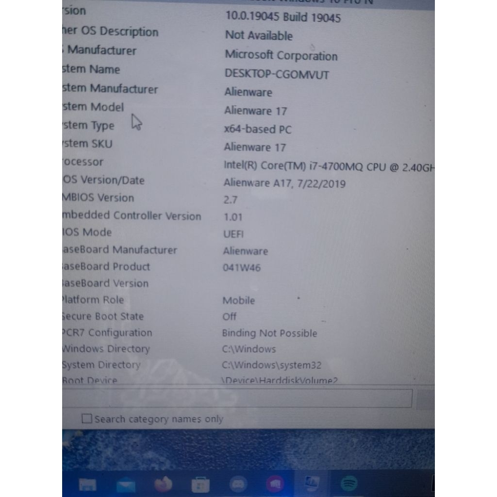 MOTHERBOARD DELL ALIENWARE 17 R1 ( MODEL :  P18E ) LA-9331P