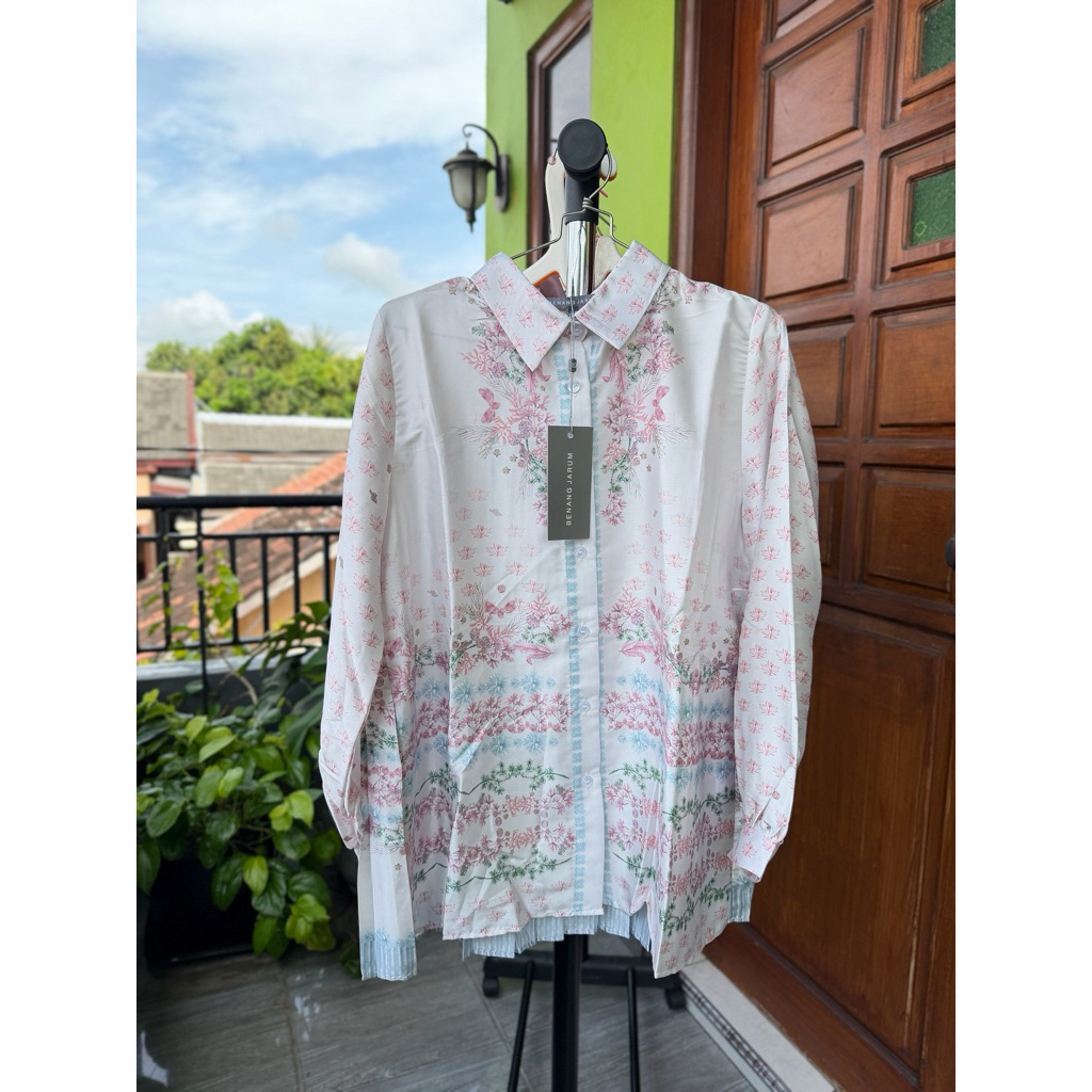 NEW BENANG JARUM CORAL DREAMS PLEATED SHIRT JELLYFISH XS RARE ITEM BEST SELLER