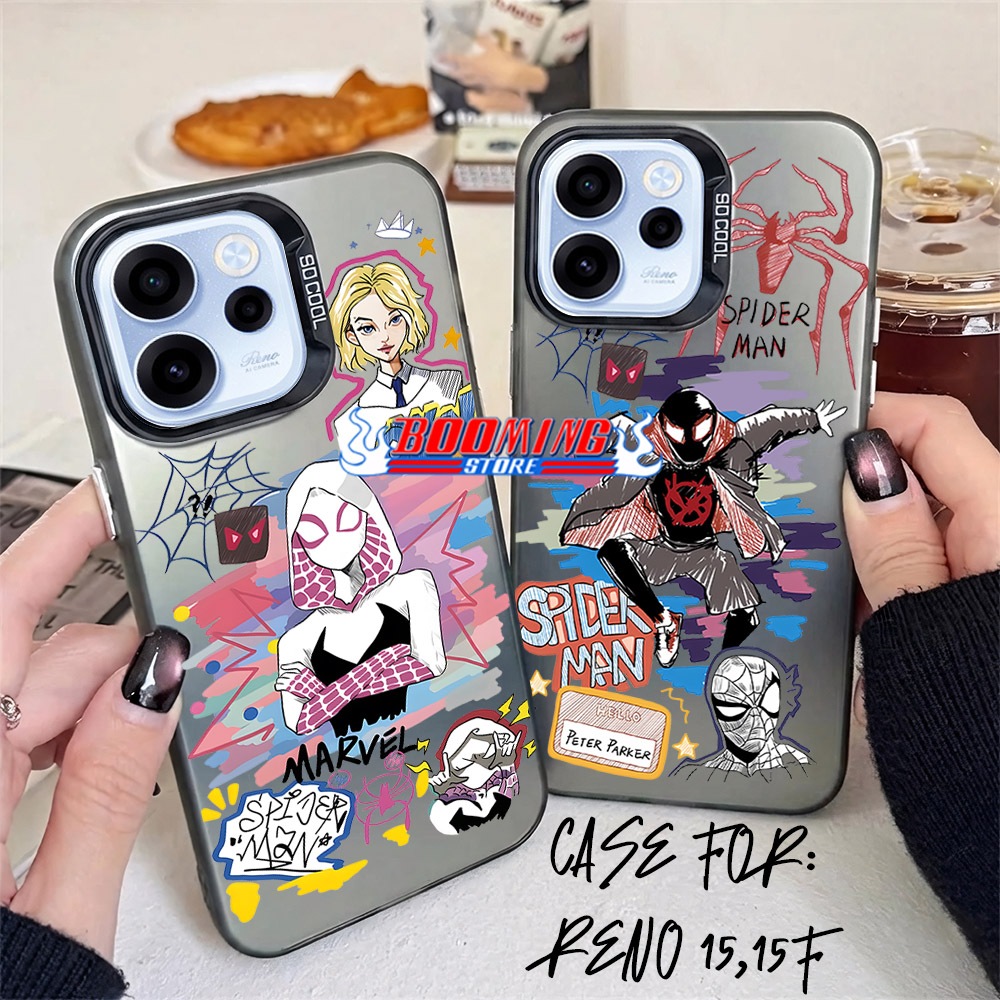 KHUSUS CASE OPPO RENO 15 15F Casing OPPO Premium Matte Hard Casing - Case IMD - Case Hologram Motif 