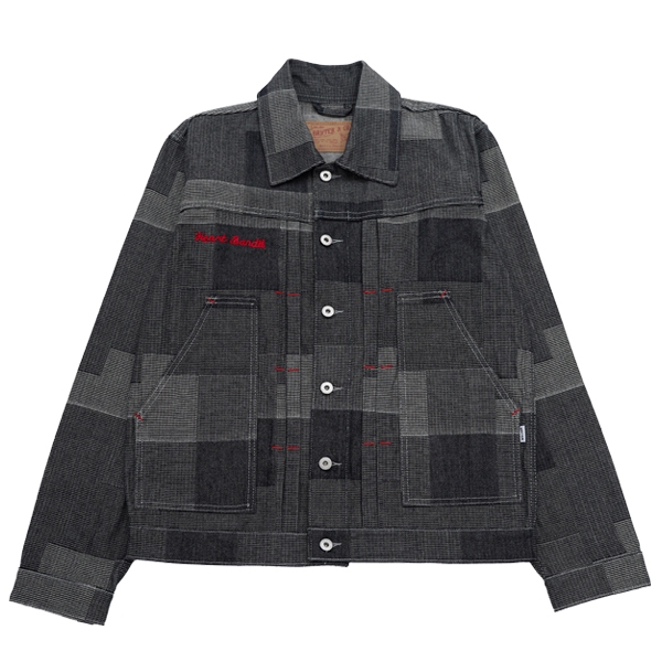 FATIGUE WORK TRUCKER - Jaket Denim Mondrian