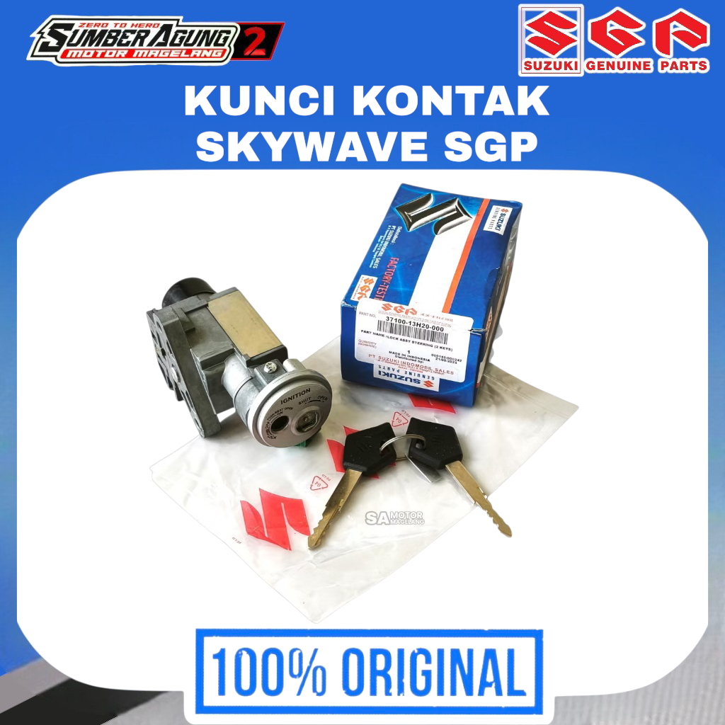 KEYSET KUNCI KONTAK SUZUKI SKYWAVE SHOGUN 125 FL ORIGINAL SGP