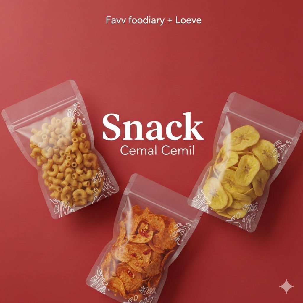 ANEKA SNACK MAKARONI KRUPUK UDANG CUMI PEDAS KRIPIK PISANG BOLA SUS COKLAT BALTEK LIPAT SEMPRONG SNA