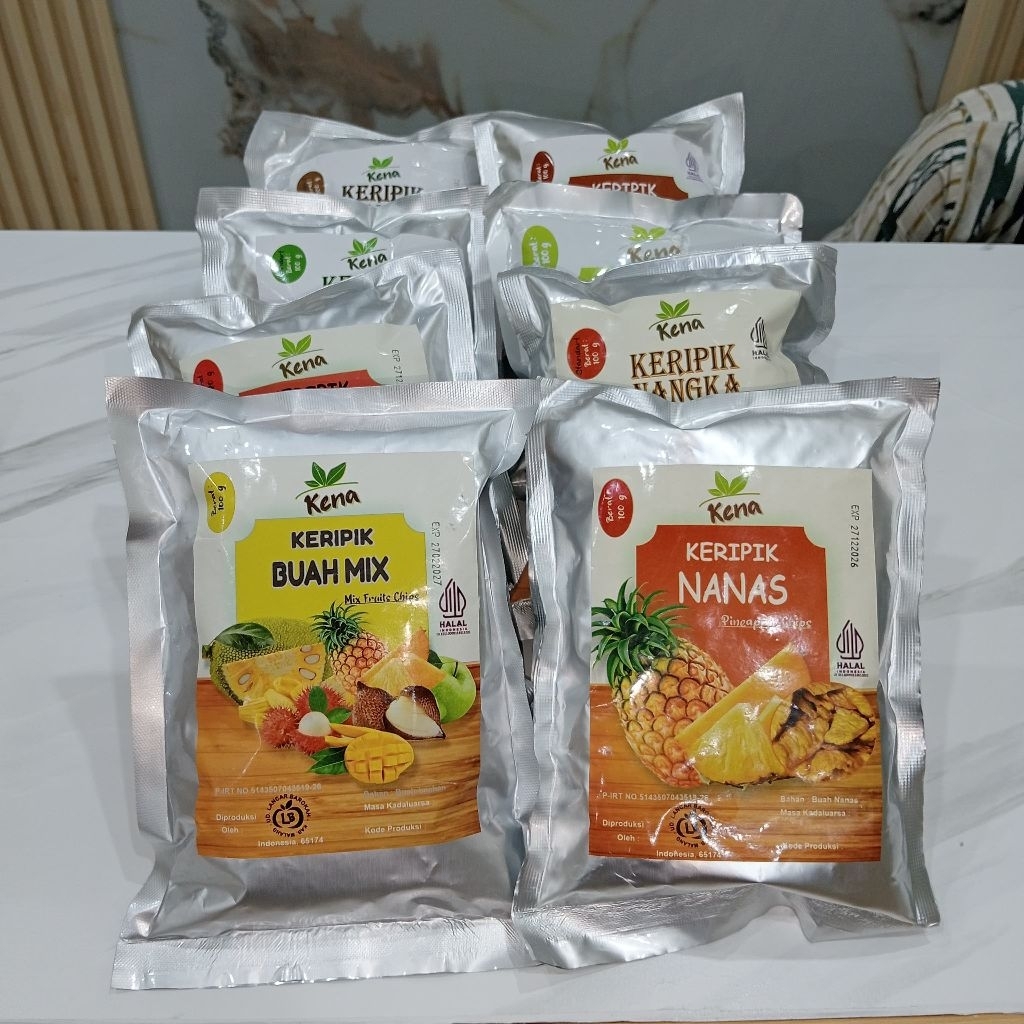 KENA KERIPIK BUAH | KERIPIK SAYUR MIX BERAT 90G / KERIPIK BUAH MIX / KERIPIK BUAH APEL SUPER / KERIP