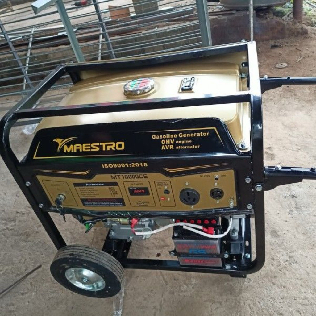 Genset Maestro MT10000CE Bensin Open Type MT 10000 CE Electric Stater Aki 8000 Watt